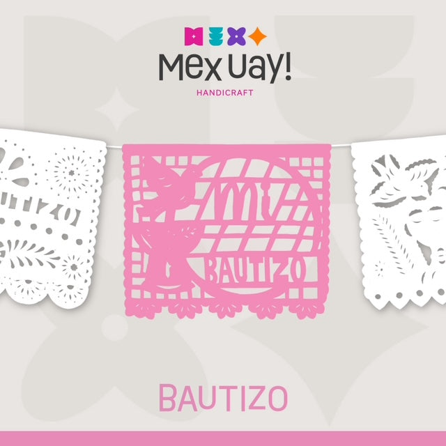 Bautizo V2- Pink & White