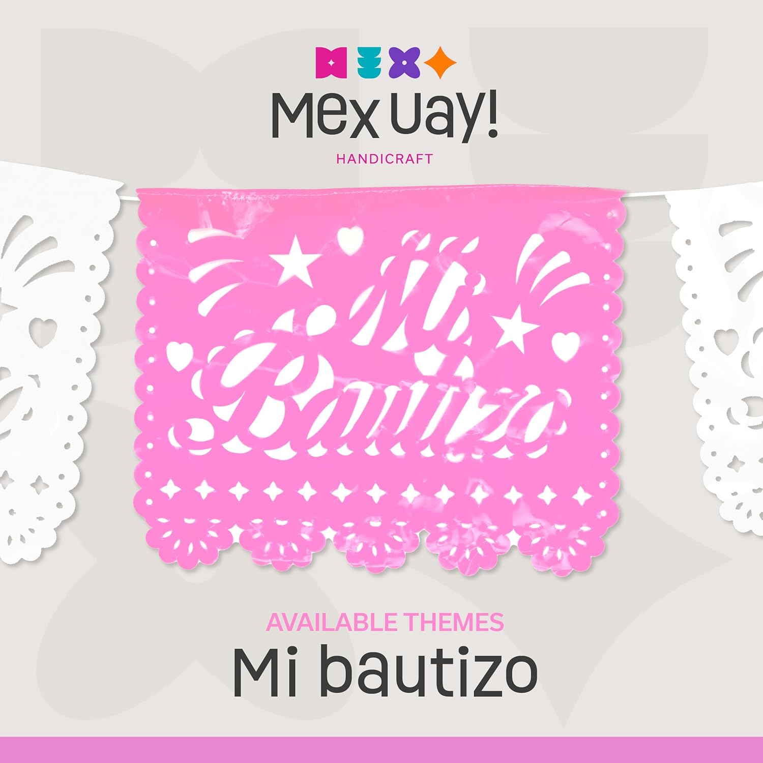 Bautizo V1- Pink & White