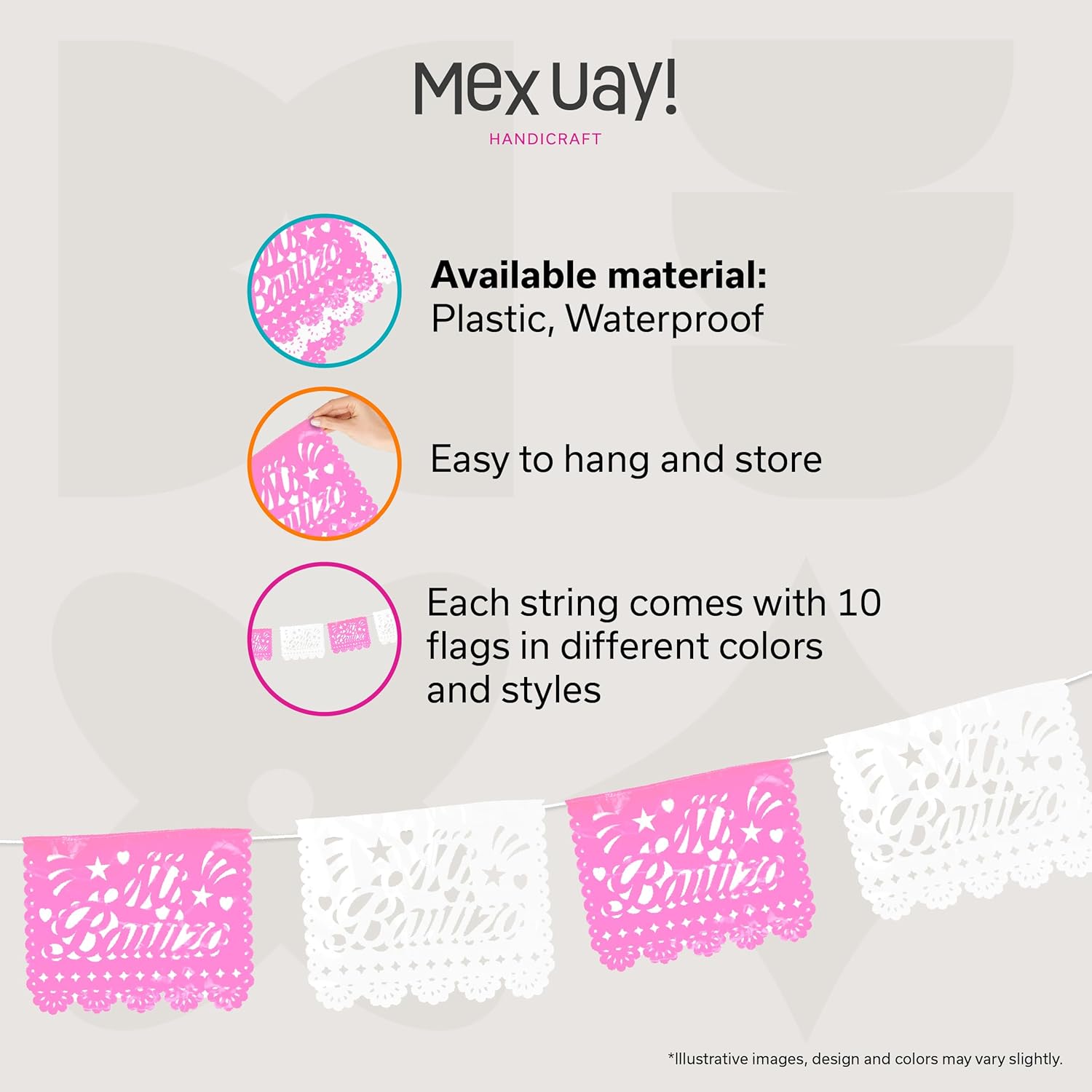 Bautizo V1- Pink & White